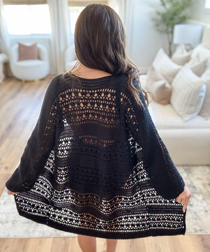CROCHET PATTERN & VIDEO/ Caribbean Breeze Cardigan Pattern, Lace Cardigan,Sizes Xs-5X, Women's Sweater, Gifting, 2 lengths, Summer Cardi